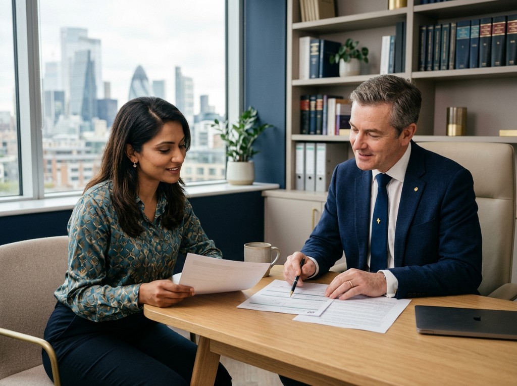 Averroes Solicitors lawyers reviewing a case together